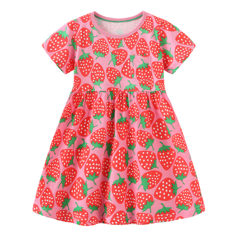 Baby Clothing Patterns Free - Springmeters Zomer Aardbei Zomer Prinses Meisjes