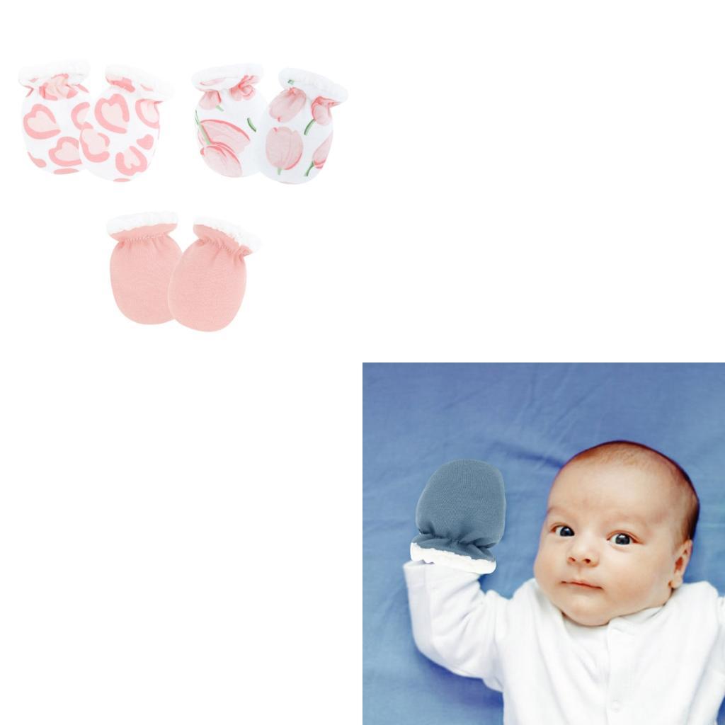 Baby Mittens Scratch - J2HD set 3 paar baby krasbestendige