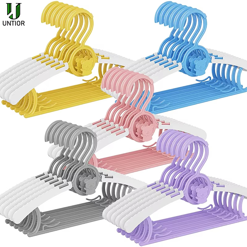 Baby Clothing Wardrobe - 10Pack Antislip Babykleerhanger Verstelbare Opslag Kinderkleding