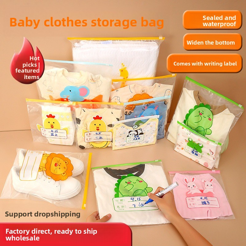Baby Clothing Bag - Opbergzak voor kleuterkleding Sorteer- en verzegelzak