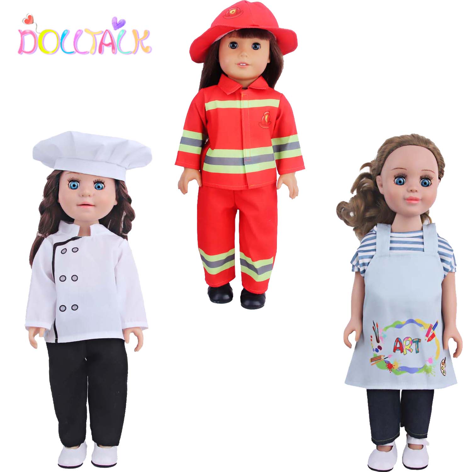 Baby Clothing Next - Rollenspel Amerikaanse 18 inch meisje poppenkleding