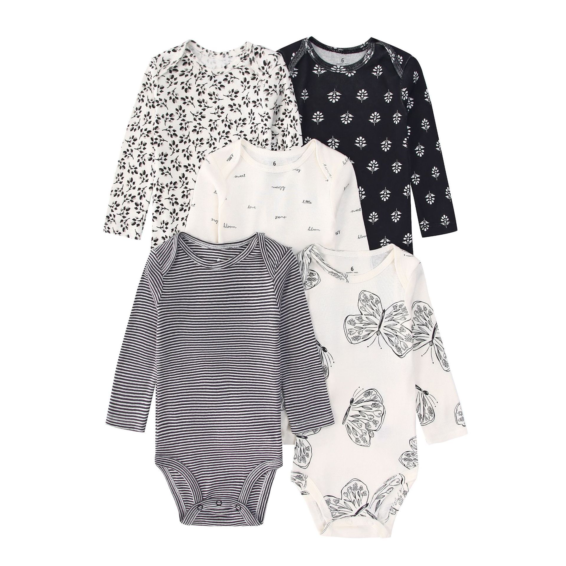Baby Clothing Next - 5PCS pasgeboren baby bodysuits met lange
