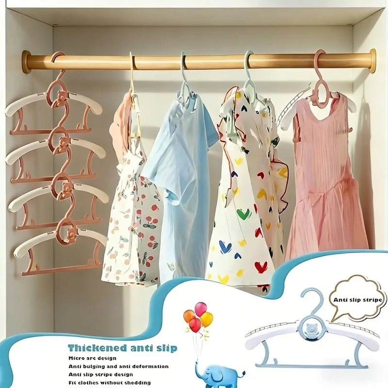 Baby Clothing Wardrobe - 30 stuks PP plastic babykledinghangers intrekbaar